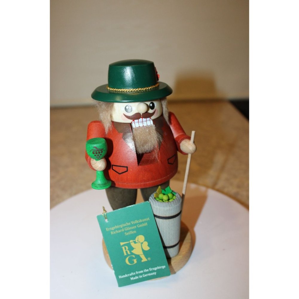 German Nutcracker Ergebirgische - Wine Maker by Richard Glasser